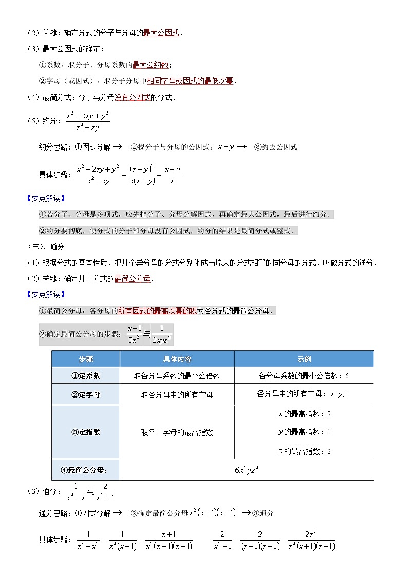 【精讲精练】04 第四讲分式(解析版)第2页
