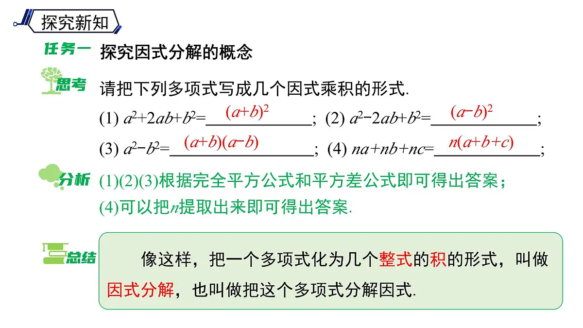 《8.4.1 提公因式法》课件 数学沪科版(2024)七年级下册第5页