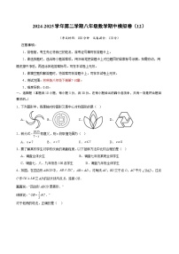 2024-2025学年苏科版（2012）第二学期八年级数学期中模拟卷（12）(含答案）