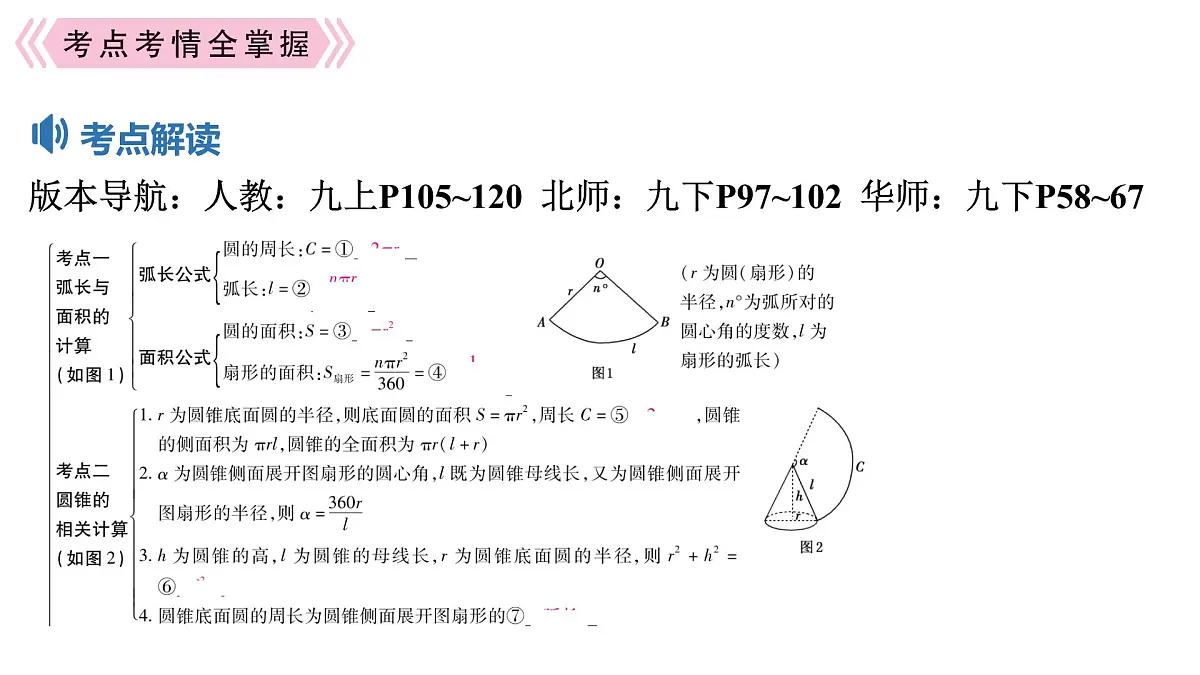 2025决胜中考河南数学一轮复习第22讲 与圆有关的计算课件第2页