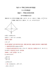 特殊三角形的常考题型(8大热考题型)(解析版)-中考数学二轮专题练习