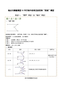 平行线中的常见的四种“拐角”模型（解析版）-中考数学二轮专题练习