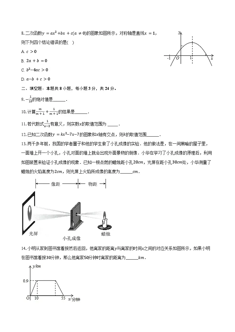 宁夏中卫市中宁县2025年中考数学二模试卷(含解析)第2页