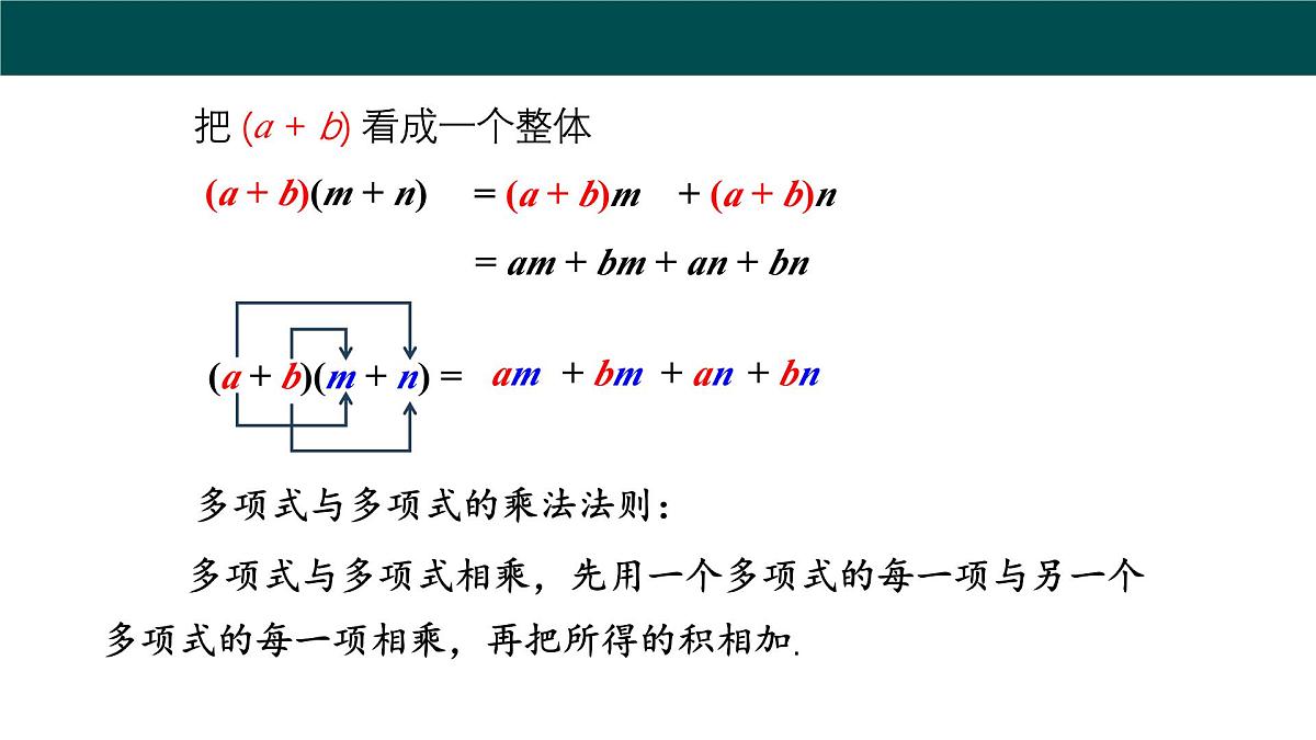 8.2整式乘法(第3课时多项式与多项式相乘) 课件 2025学年七年级数学下册(沪科版)第7页
