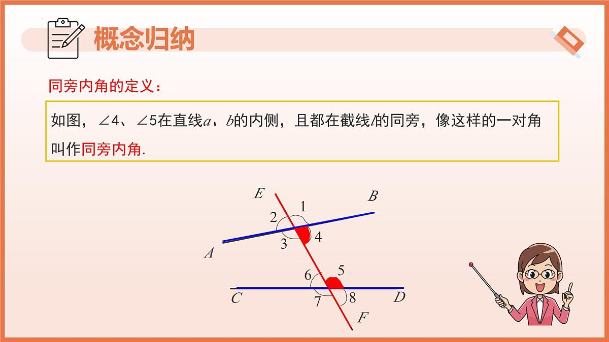 16.2.5平行的性质与判定(第5课时+同旁内角)课件 2025学年七年级数学下册(沪教版2024)第8页