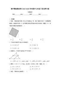 期中模拟测试卷-2024-2025学年数学七年级下册北师大版（2024）