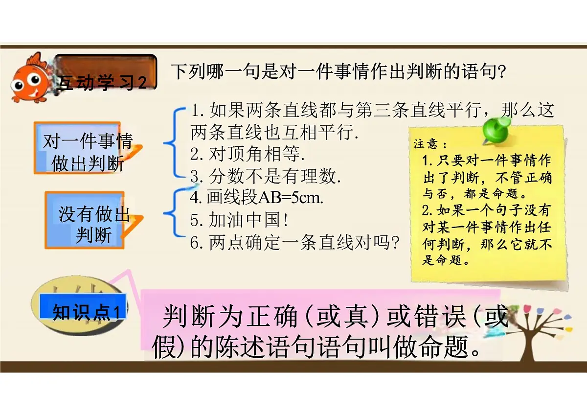 7.3 定义、命题、定理 课件 2024--2025学年人教版七年级数学下册第6页