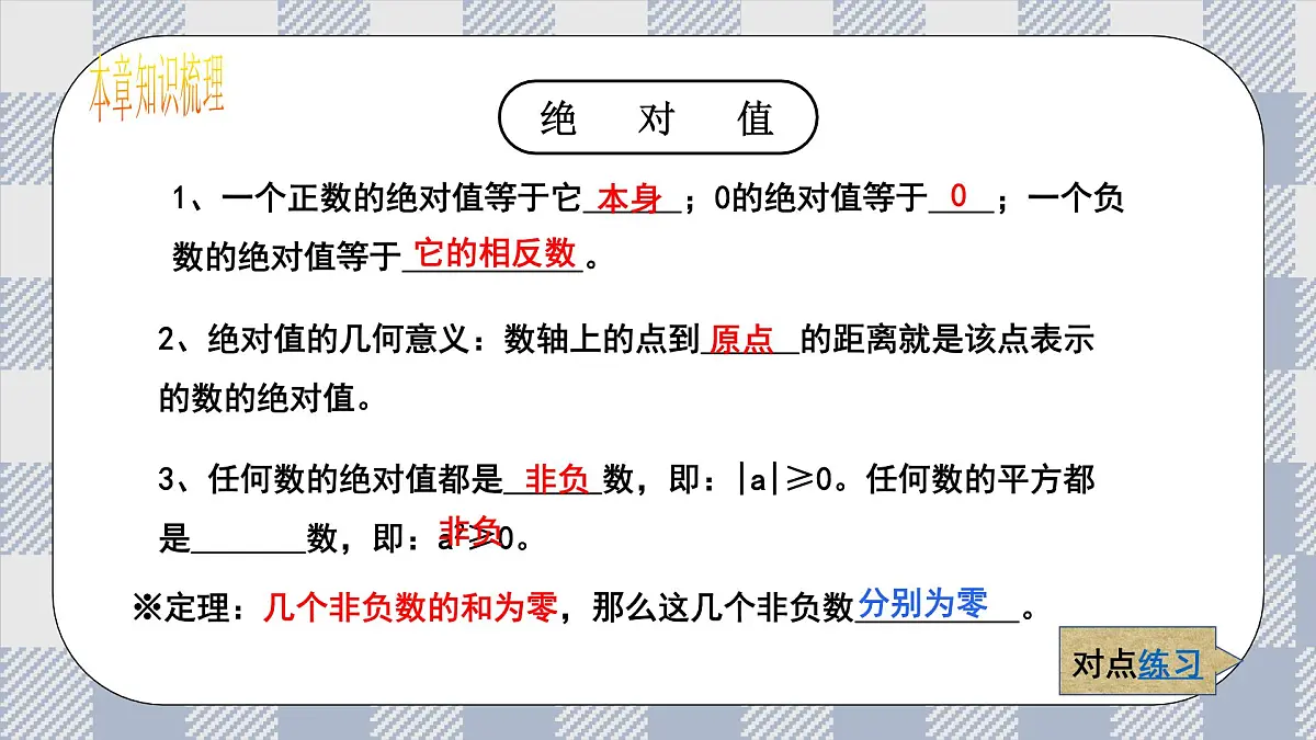 新湘教版初中数学七年级上册1.8.1《有理数》复习与小结课件第8页