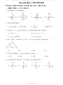 【全套精品专题】学校复习专题精讲人教版试卷练习2023-2024雅礼八下期中数学试卷(试卷带解析）