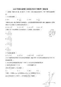 湖北省楚天名校协作体九年级2025届中考 数学二模试卷（含解析）