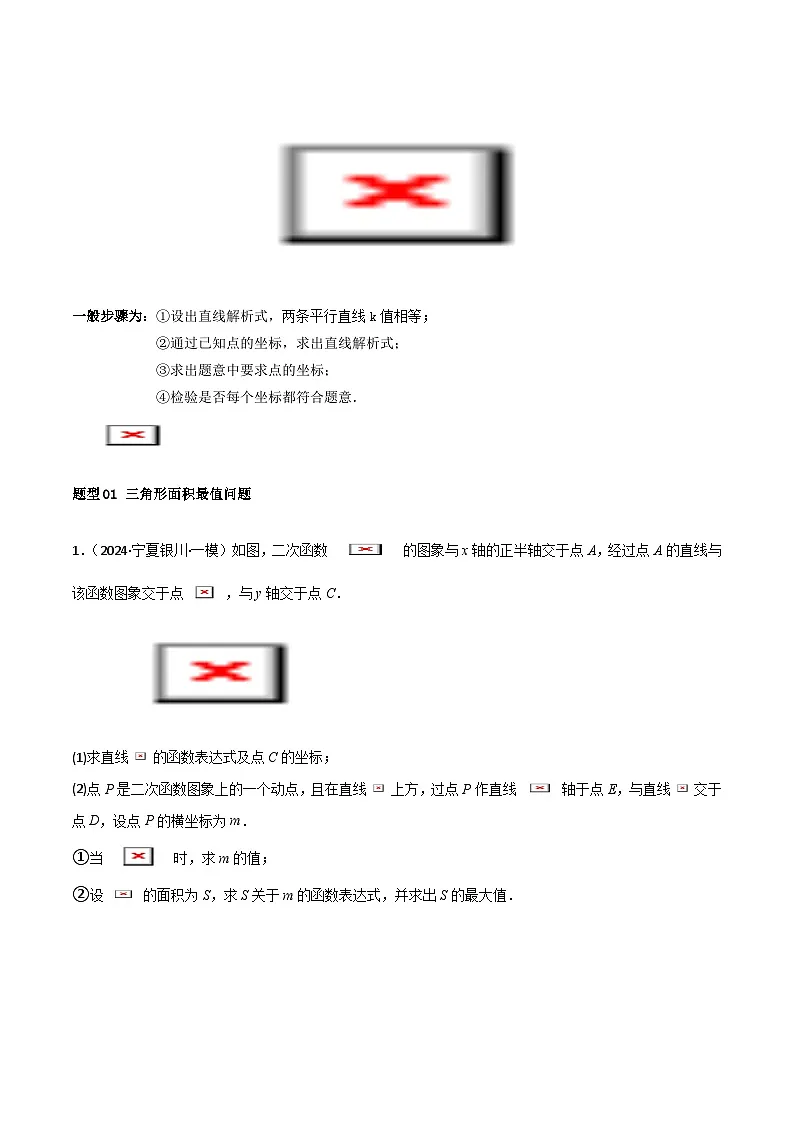 专题10 二次函数中面积的最值问题 (六大题型)学生版-2025年中考数学压轴训练第2页