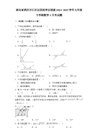 湖北省武汉市江汉区四校学区联盟2024-2025学年七年级下学期 数学3月考试题（含解析）