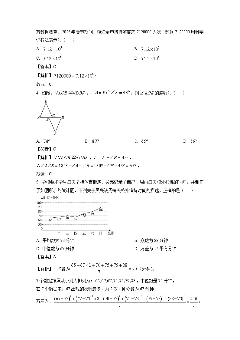 山东省淄博市张店区2025年九年级中考一模数学试卷(解析版)第2页