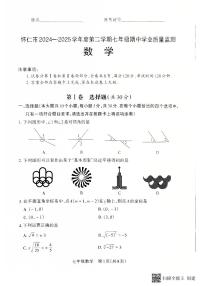 山西省朔州市怀仁市2024-2025学年七年级下学期4月期中考试数学试题