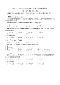 海南省东方市2024-2025学年八年级上学期期末考试数学试卷(含答案)