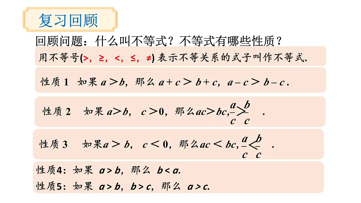 初中数学新沪科版七年级下册7.2第1课时 一元一次不等式的概念及解法教学课件2025春第2页