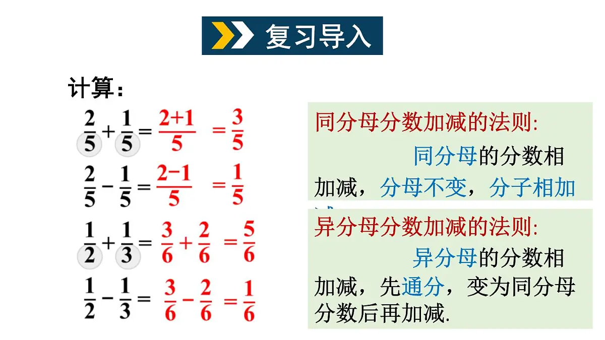 初中数学新沪科版七年级下册9.2.2第2课时 分式的加减教学课件2025春第2页
