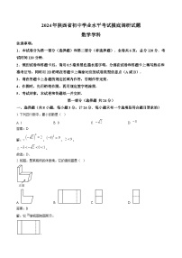 陕西省2024届九年级下学期开学考试数学试卷(含解析)