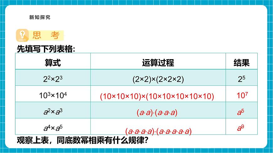 滬科版七下（新教材）8.1.1同底數(shù)冪的乘法課件第5頁