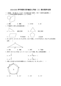 四川省绵阳市梓潼县2025届九年级上学期1月期末考试数学试卷(含答案)