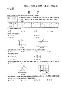 山西省吕梁市方山县部分学校2024-2025学年第二学期期中测试七年级数学试卷