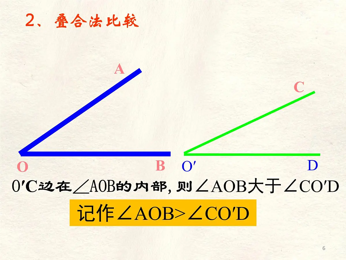 4.2 课时2 角的比较 课件 数学北师大版(2024)七年级上册第6页