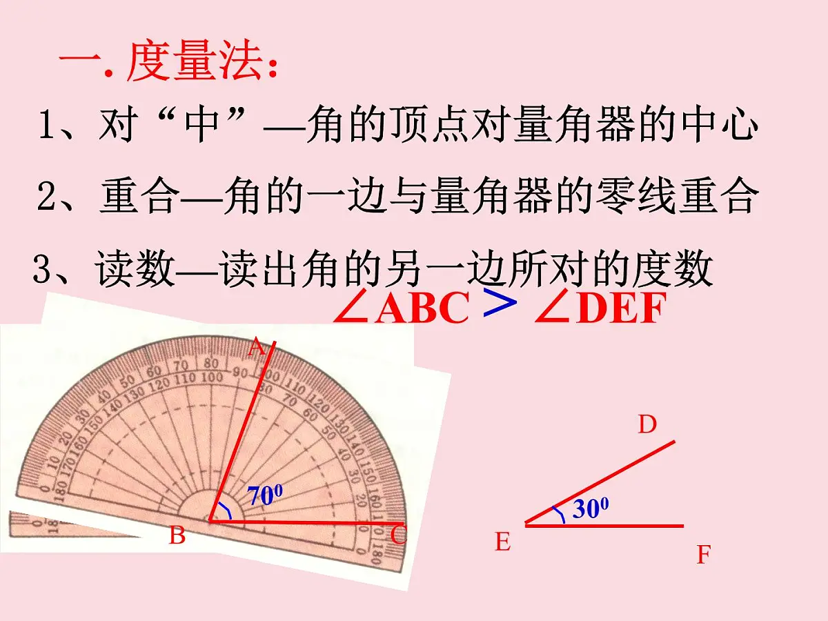 4.2 课时2 角的比较课件 (2) 数学北师大版(2024)七年级上册第7页