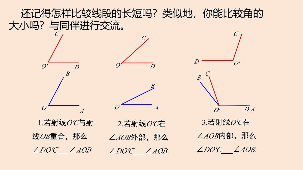 4.2 课时2 角的比较课件 (4) 数学北师大版(2024)七年级上册第4页