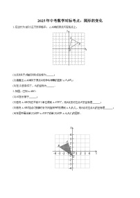 2025年中考数学对标考点：图形的变化-专项训练【含答案】