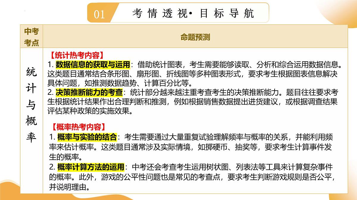 第09讲 统计与概率(课件) 2025年中考数学二轮复习讲练测(全国通用)第3页