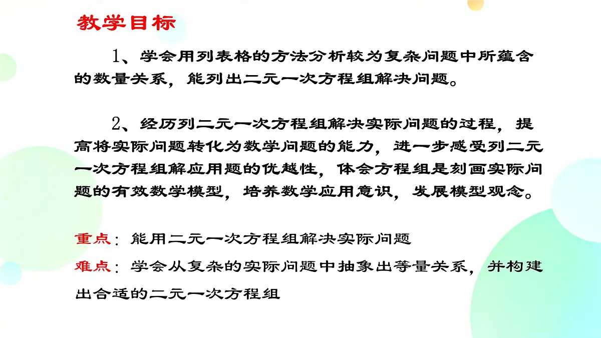初中数学人教版(2024)七年级下册10.3 实际问题与二元一次方程组第3课时 课件第2页