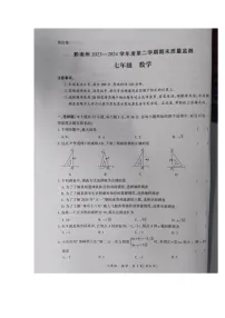 贵州省黔南布依族苗族自治州2023—2024学年+七年级下学期数学期末考试试题