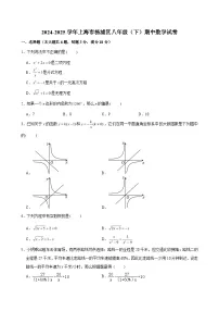 2024-2025学年上海市杨浦区八年级（下）期中数学试卷（含解析）