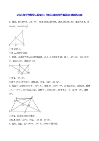 2025年中考数学二轮复习：相似三角形综合解答题 刷题练习题（含答案解析）