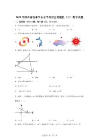 2024-2025学年 陕西省西安市九年级中考数学（三模）试题（含答案）