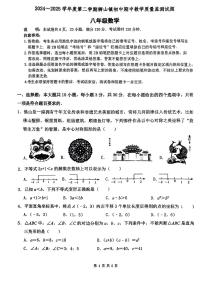 广东省佛山市南海区狮山镇2024-2025学年八年级下学期期中数学试卷