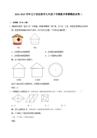 辽宁省沈阳市2025届九年级下学期零模模拟（二）数学试卷(含解析)