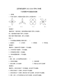 江苏省盐城市2023-2024学年八年级下学期期中考试数学试卷(解析版)