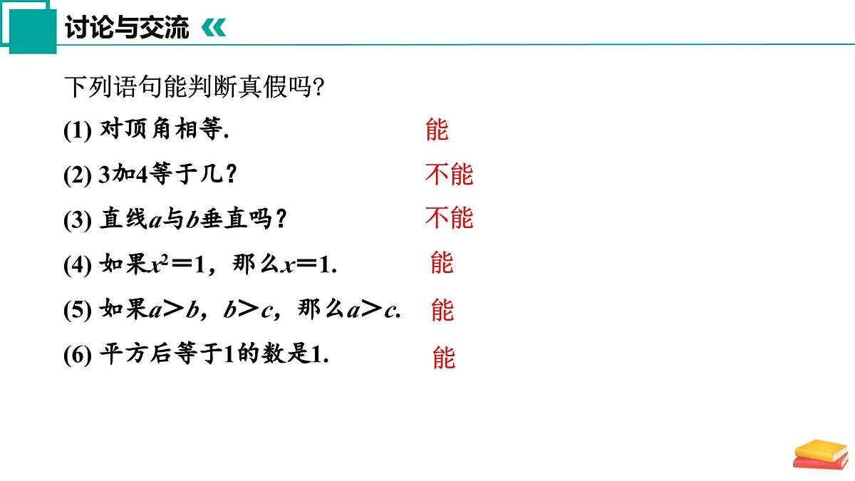 12.2 命题(同步课件)2025学年七年级数学下册 苏科版第4页