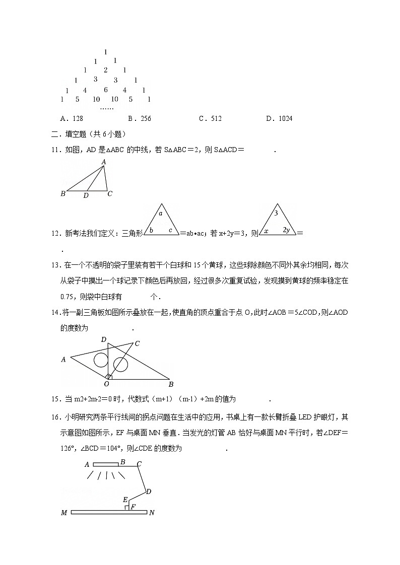 山东省枣庄市2024-2025学年下学期七年级数学期中模拟检测试题(附答案)第3页