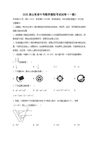 2025届山东省中考数学模拟考试试卷（一模）（含答案）