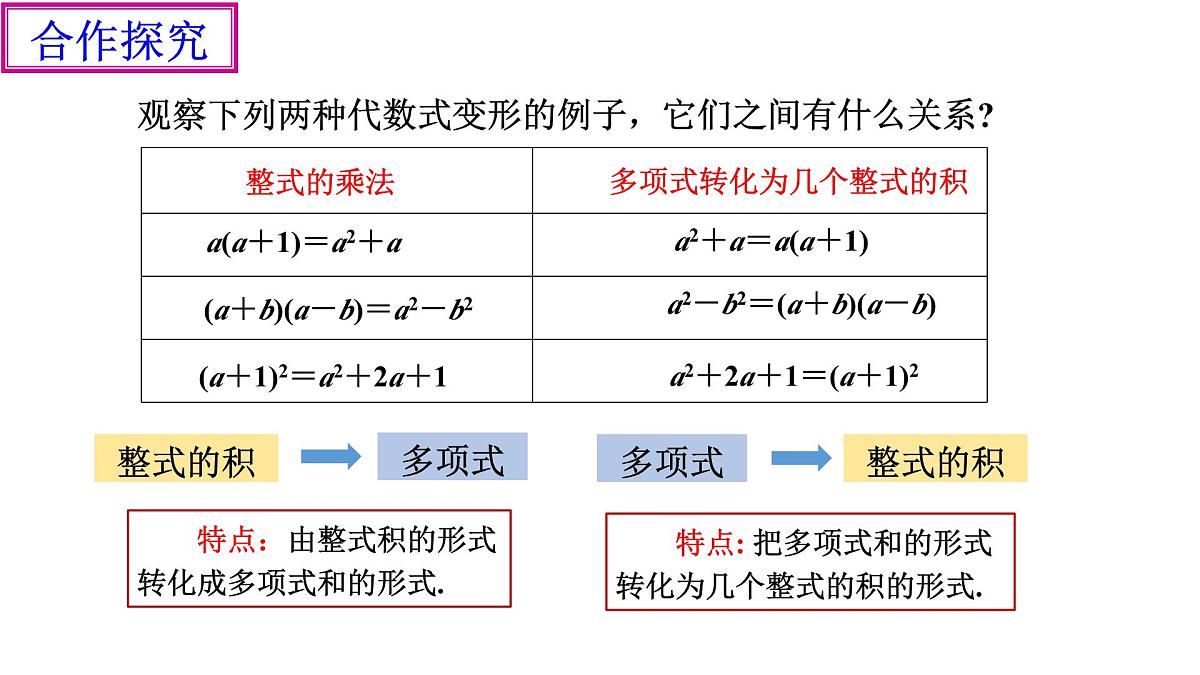 4.1《因式分解的意义》课件 浙教版数学七年级下册第3页