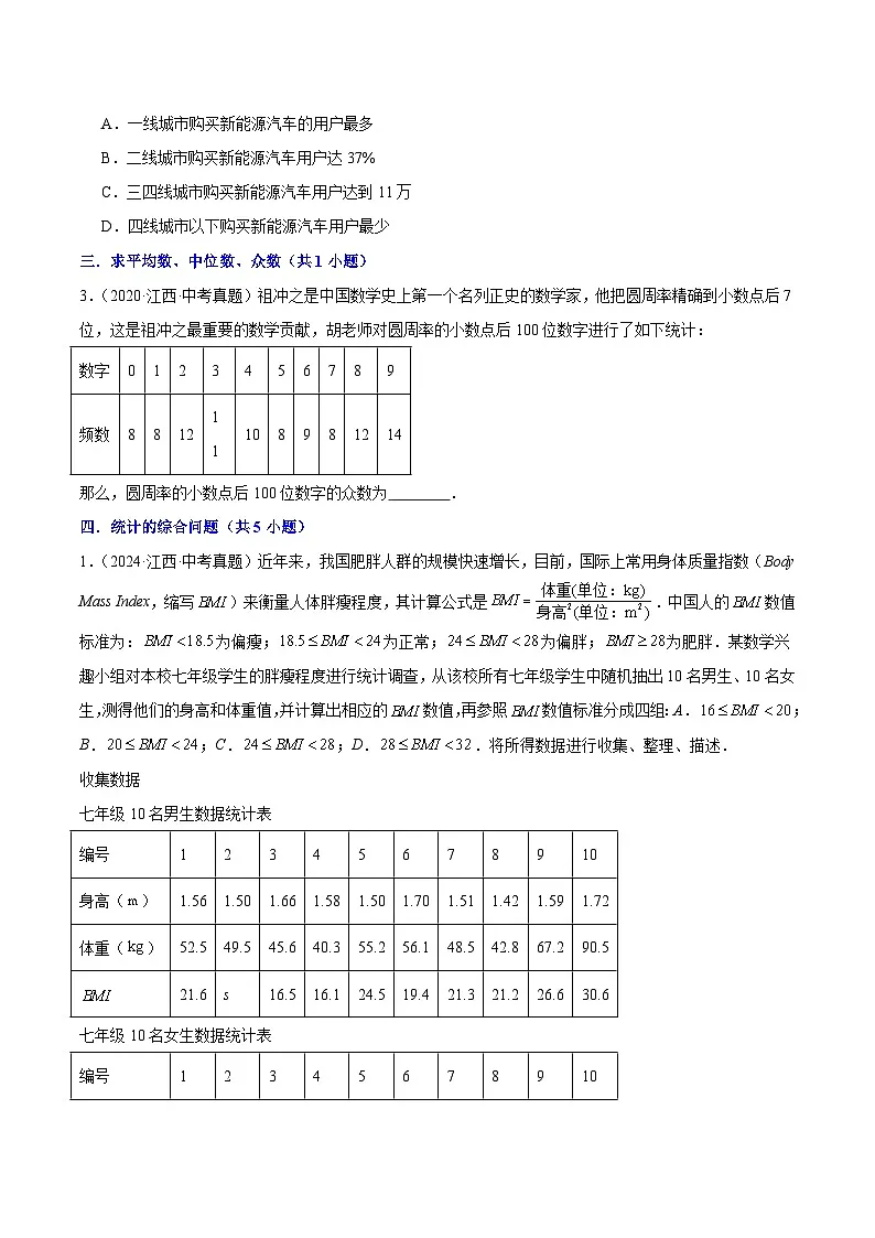 专题12 概率与统计(5年真题4个考点+1年模拟4个考点)原卷版第3页