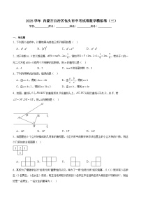内蒙古自治区包头市2025届九年级下学期中考模拟（三）数学试卷(含解析)