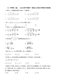 2025届中考数学一轮复习方程与不等式专项训练3 不等式（组）(含答案)