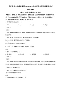 重庆市复旦中学教育集团2024-2025学年七年级下学期期中考试 数学试题（含解析）