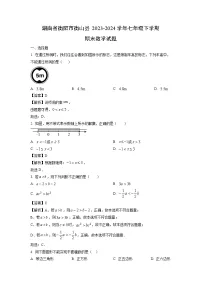 湖南省衡阳市衡山县2023-2024学年七年级下学期期末数学试题（解析版）