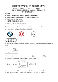 广东省广州市第一一三中学2024-2025学年下学期3月月考九年级数学试卷（原卷版+解析版）