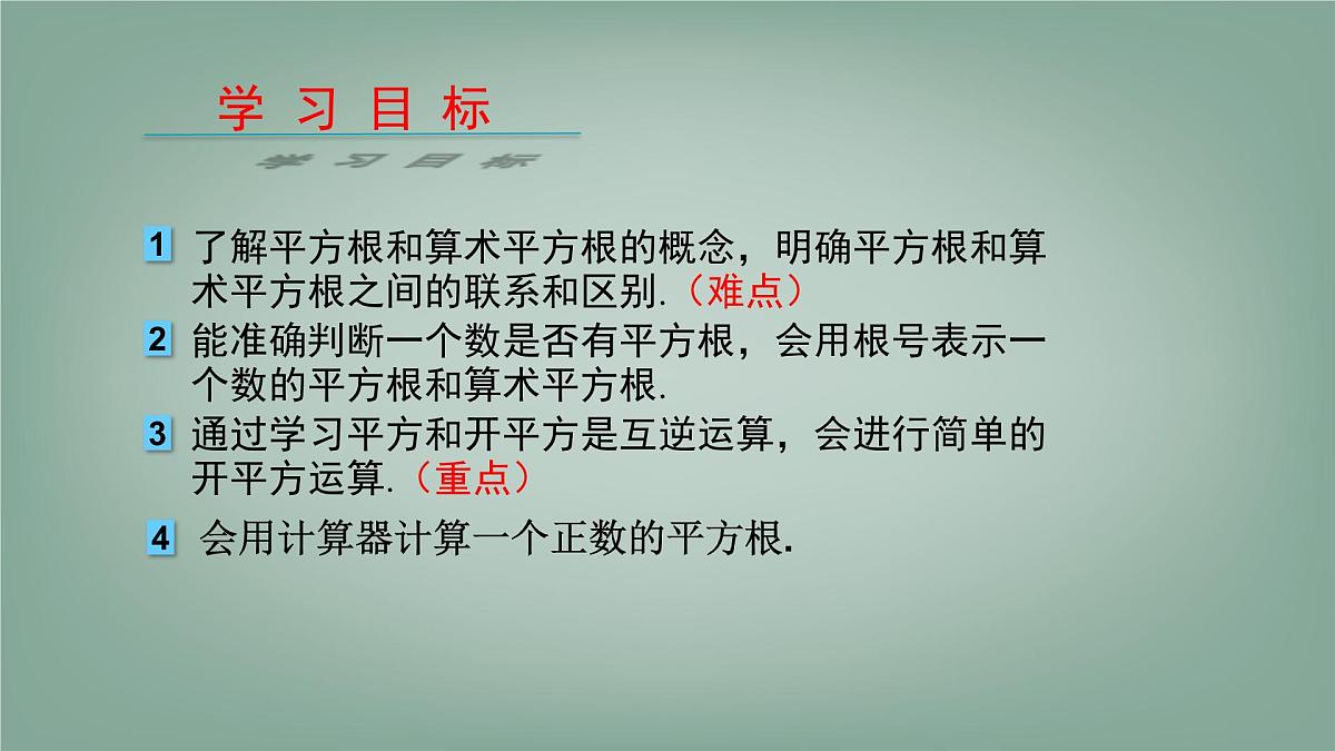 6.1 平方根、立方根 第1课时 课件 (2) 沪科版(2024)数学 七年级下册第2页