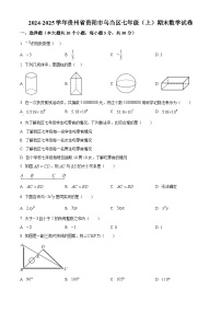 贵州省贵阳市乌当区2024-2025学年七年级上学期期末考试数学试卷（原卷版+解析版）